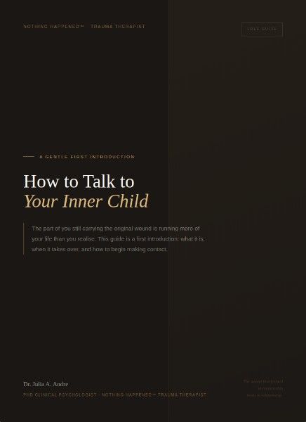 How to Talk to Your Inner Child guide cover